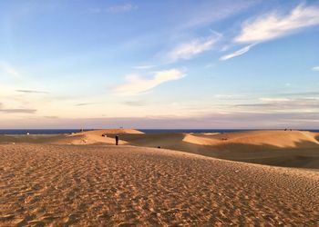 Sand dunes in the canary islands