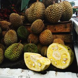 Jackfruits for sale in market