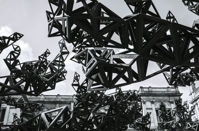 Low angle view of built structure against sky