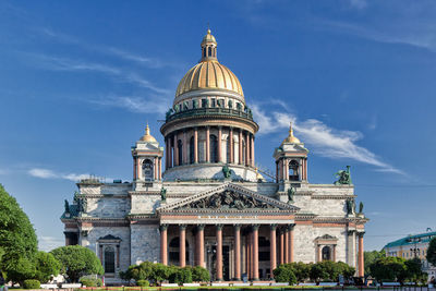 View of building against sky. st. isaacs cathedral