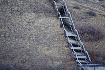 Narrow stairs on landscape