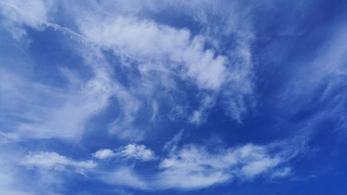 Low angle view of clouds in sky