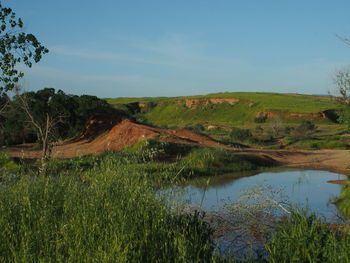 Scenic view of lake