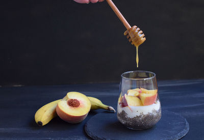 Close-up of drink on table