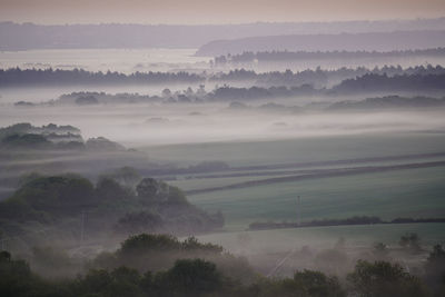 Scenic view of landscape against sky