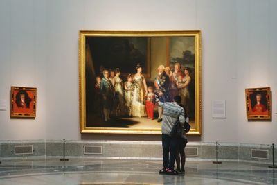 Woman standing in museum