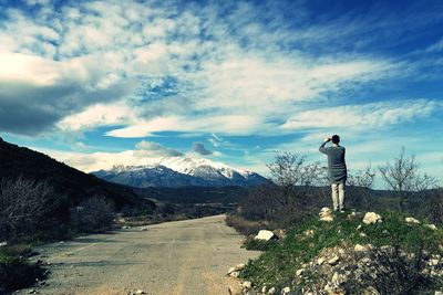 Panoramic view of landscape against sky