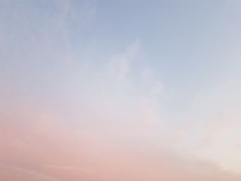 Low angle view of sky during sunset