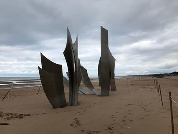 Panoramic view of beach against sky