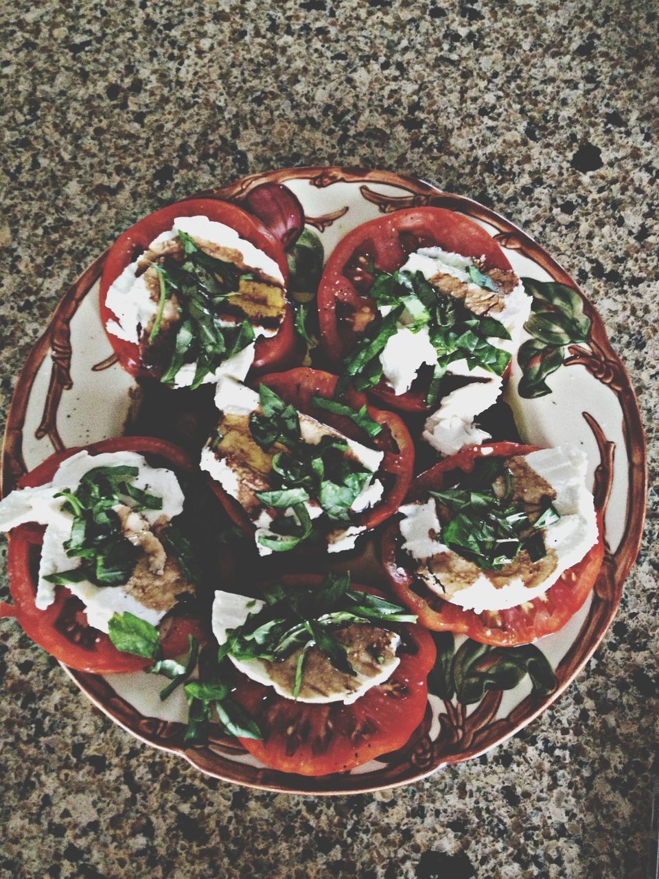 high angle view, food and drink, freshness, food, still life, leaf, red, directly above, healthy eating, vegetable, no people, close-up, table, indoors, day, plant, plate, ready-to-eat, bowl, nature