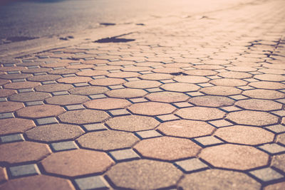 Full frame shot of cobblestone street