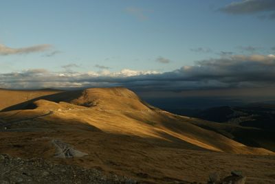 Scenic view of dramatic landscape