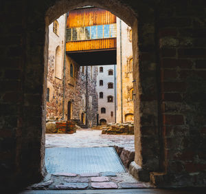 Entrance of old building