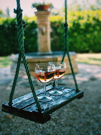 Close-up of drink on table