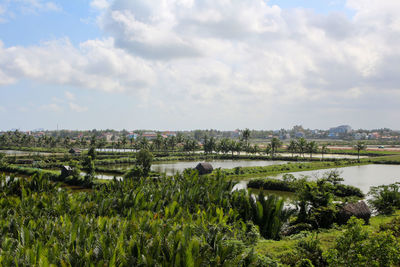 Panoramic view of landscape against sky