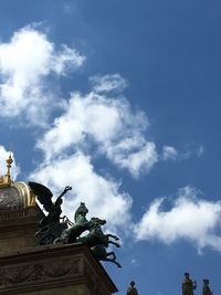 Low angle view of statue