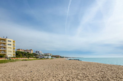 Panoramic view of beach against sky