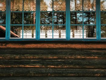 Full frame shot of window of building