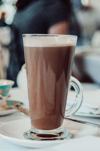 Close-up of coffee on table