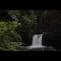 River flowing through rocks