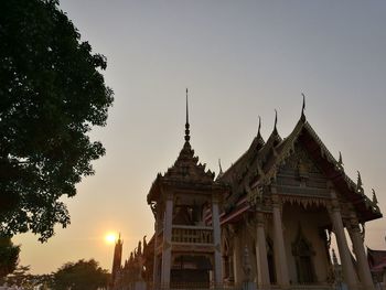 Cathedral against clear sky during sunset