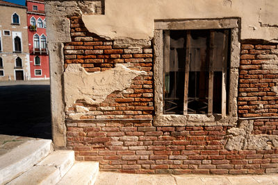 Low angle view of old building