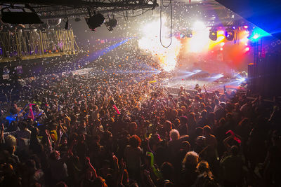 Crowd at music concert