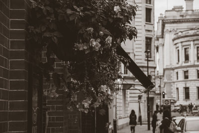 People on street amidst buildings