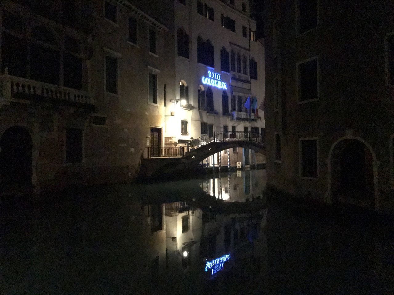 ILLUMINATED BUILDINGS AT NIGHT