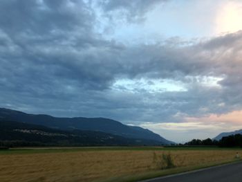 Scenic view of landscape against sky