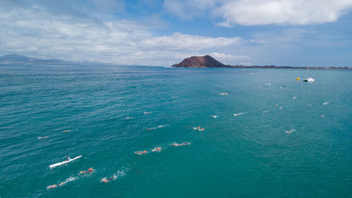 Scenic view of sea against sky