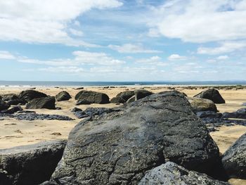 Rocks on beach