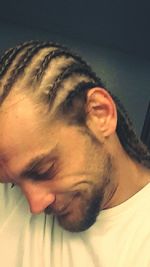 Close-up portrait of young man