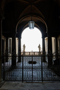 Entrance of historic building