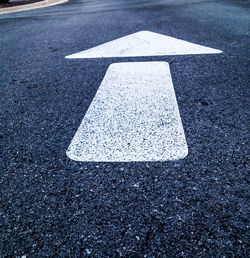 Stop sign on road