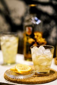 Close-up of drink on table