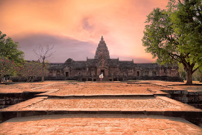 View of old building against sky