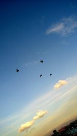 Low angle view of cloudy sky