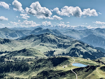 Kitzbuehel mountain view in the summer