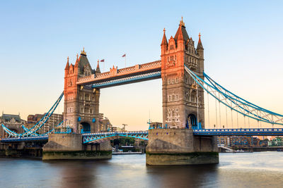 View of bridge over river