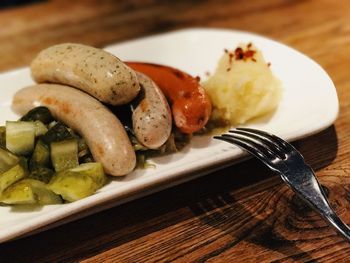 Close-up of food in plate