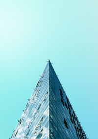 Low angle view of building against clear sky