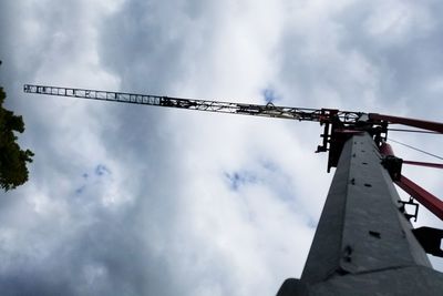 Low angle view of cloudy sky