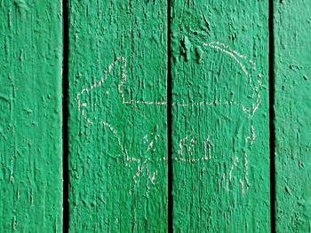 Full frame shot of weathered wooden door