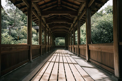 View of an empty bridge
