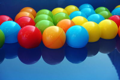 Close-up of multi colored balloons