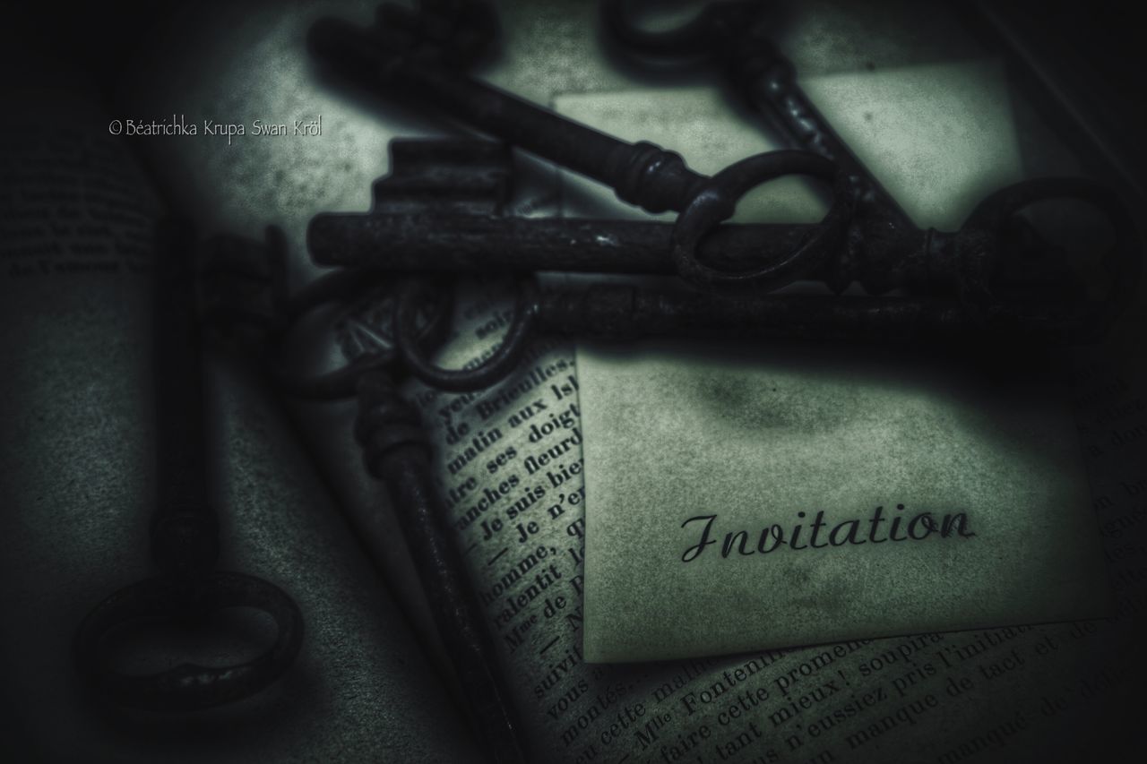 indoors, text, communication, close-up, western script, metal, still life, old, no people, technology, old-fashioned, connection, metallic, number, selective focus, table, equipment, work tool, focus on foreground, paper