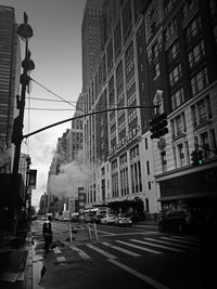 View of city street