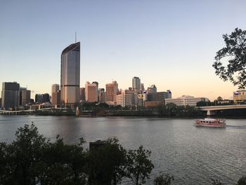 Brisbane river at dusk