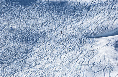 Full frame shot of snow covered field